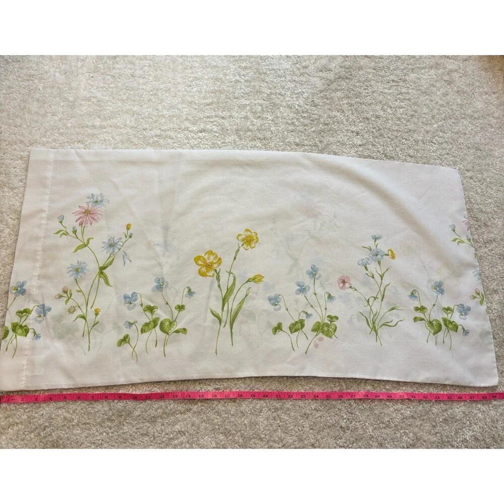 King Pillowcase Cottage core Wildflowers